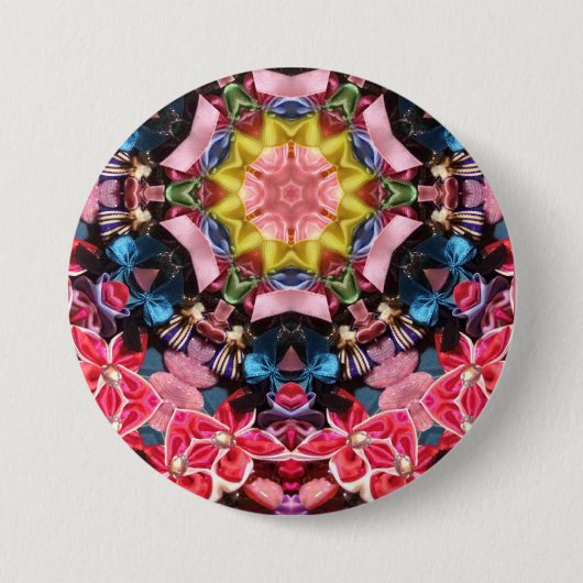 ~ Shades Gelb, Blau, Rosa, Grün ~ Schaltfläche Button (Vorderseite)