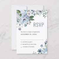 Shades gray Dusty Blue Winter Rustic Wedding RS