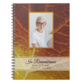 Shades Herbstleaf-Beerdigung-Gästebuch Notizblock (Vorderseite)