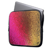 Shades in Lila und goldenem Laptop-Sieb Laptopschutzhülle (Vorderseite Links)