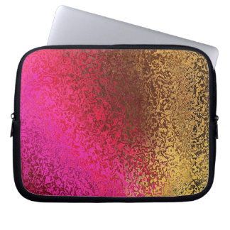 Shades in Lila und goldenem Laptop-Sieb Laptopschutzhülle