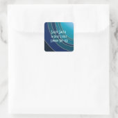Shades of Blue Address Sticker (Tasche)