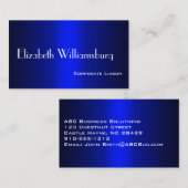 Shades of Blue Beruflich Standard Business Card Visitenkarte (Vorne/Hinten)