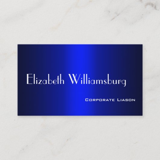 Shades of Blue Beruflich Standard Business Card Visitenkarte (Vorderseite)
