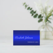 Shades of Blue Beruflich Standard Business Card Visitenkarte (Stehend Vorderseite)