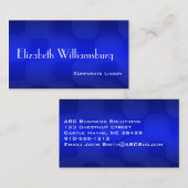 Shades of Blue Beruflich Standard Business Card Visitenkarte (Vorne/Hinten)