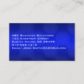 Shades of Blue Beruflich Standard Business Card Visitenkarte (Rückseite)