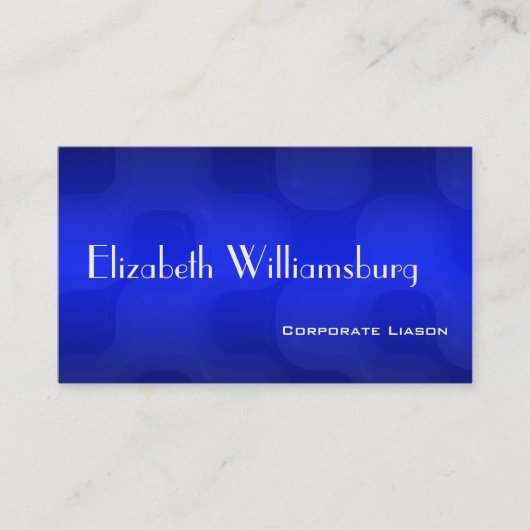 Shades of Blue Beruflich Standard Business Card Visitenkarte (Vorderseite)