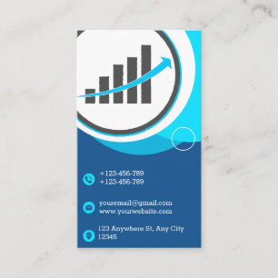 Shades of Blue Business Card Visitenkarte