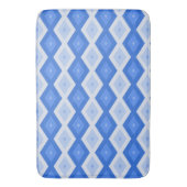 Shades of blue diamond pattern badematte (Vorderseite Vertikal)