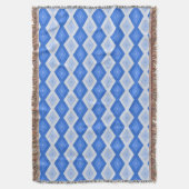 Shades of blue diamond pattern decke (Vorderseite Vertikal)