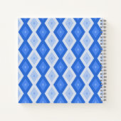 Shades of blue diamond pattern notizblock (Rückseite)