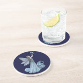 Shades of Blue Fairy Dragon Untersetzer (Seite)