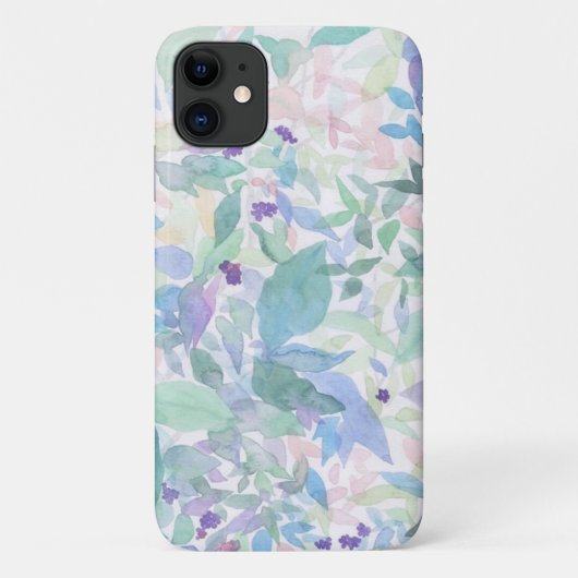 Shades of Blue Floral Phone Case (Rückseite)