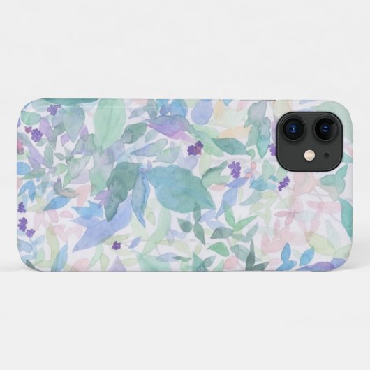 Shades of Blue Floral Phone Case (Rückseite (Horizontal))