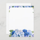 Shades of Blue Florals Letterhead (Vorne/Hinten)