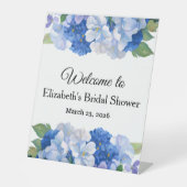 Shades of Blue Florals Sockelschild (Vorderseite)