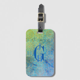 Shades of Blue Green Ombre Gepäckanhänger