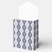 Shades of blue grey diamond pattern geschenkschachtel (Geöffnet)
