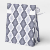 Shades of blue grey diamond pattern geschenkschachtel (Rückseite)