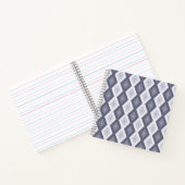 Shades of blue grey diamond pattern notizblock (Innenseite)