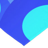 Shades of Blue Modern Abstrakt Fraktal Art Kurzer Tischläufer (Ecke)