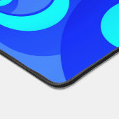 Shades of Blue Modern Abstrakt Fraktal Art Schreibtischunterlage (Ecke)