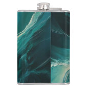 Shades of Blue: Ocean Dreams Personalizable Flachmann (Rückseite)