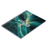 Shades of Blue: Ocean Dreams Personalizable Notizblock (Linke Seite)