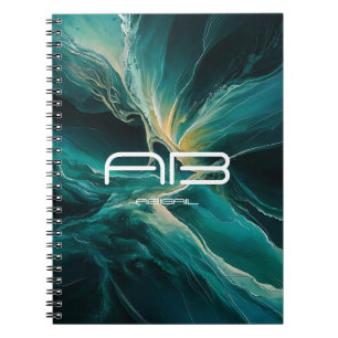 Shades of Blue: Ocean Dreams Personalizable Notizblock