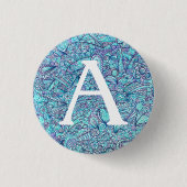 Shades Of Blue Personalized Clipboard Button (Vorderseite)