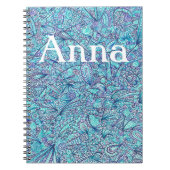 Shades Of Blue Personalized Notebook Notizblock (Vorderseite)