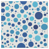 Shades of Blue Polka Dots Stoff (Nahaufnahme)