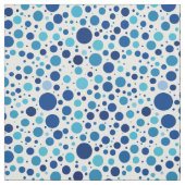 Shades of Blue Polka Dots Stoff (Muster)
