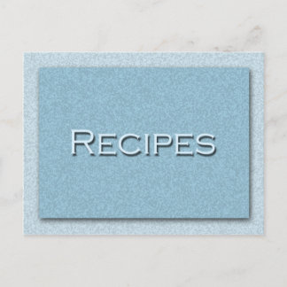 Shades of Blue Recipe Card Postkarte