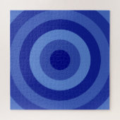 Shades of Blue Rings Jigsaw Puzzle (Horizontal)