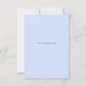 Shades of Blue, Save the Date, Einladung zur Hochz (Rückseite)