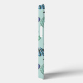 Shades Of Blue Seashells And Starfish Pattern Case-Mate iPhone Hülle (Rückseite / Rechts)