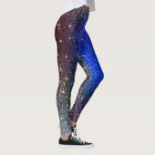 Shades of Blue Sparkling Fitness Leggings (Rechts)