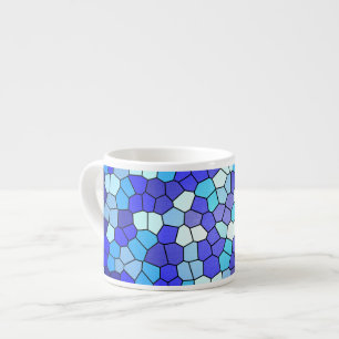 Shades of Blue Stached Glass von Shirley Taylor Espressotasse