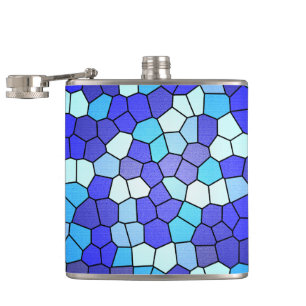 Shades of Blue Stached Glass von Shirley Taylor Flachmann