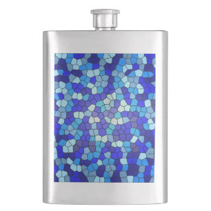 Shades of Blue Stached Glass von Shirley Taylor Flachmann