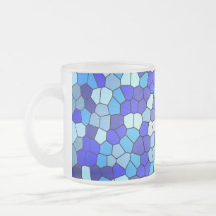 Shades of Blue Stained Glass by Shirley Taylor Mattglastasse