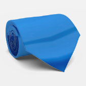 Shades of Blue Stripes ~ Originelles Design Krawatte (Gerollt)