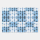 Shades of Blue Traditional Geometric Pattern Geschenkpapier Set (Vorderseite 2)