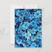 Shades of Blue Watercolor HydrangeasDanke-Karte RSVP Karte (Rückseite)