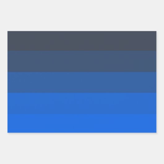 Shades of Blues Geschenkpapier Set (Vorderseite 2)