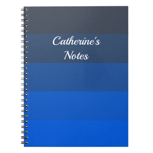 Shades of Blues Notizblock (Vorderseite)