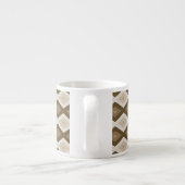 Shades of brown diamond pattern espressotasse (Rückseite)