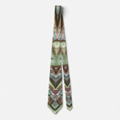 Shades of Brown Green ~ originelle Gestaltung Krawatte (Vorderseite)